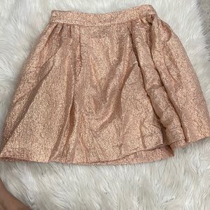 Kate Spade Aimee Rose Gold Glitter full skirt